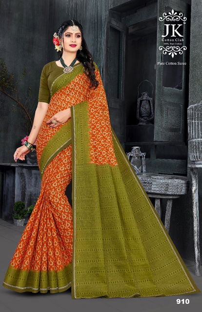 JK Kangana 9 Casual Wear Wholesale Cotton Saree Collection